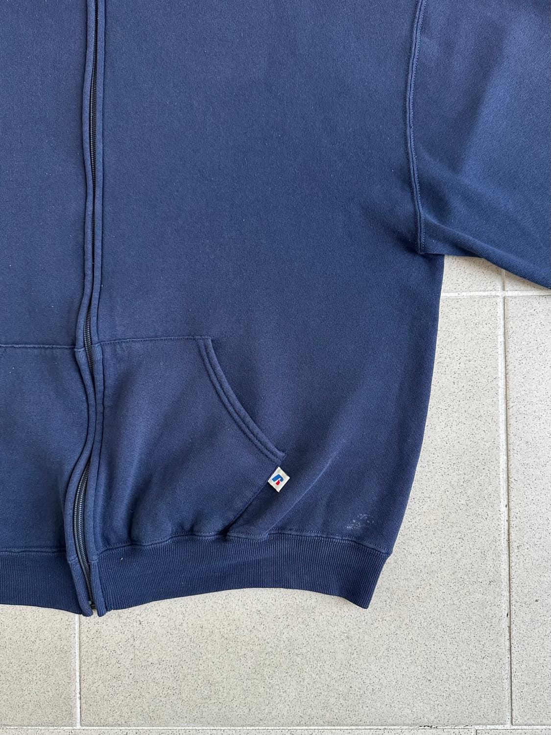 00s 빈티지 러셀 후드집업 네이비 L 상품이미지3