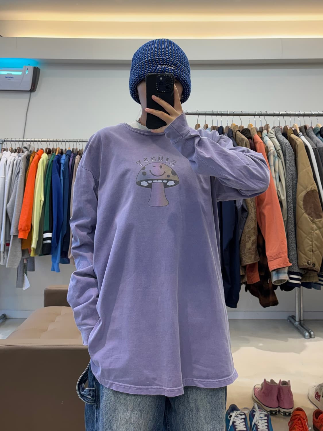 스투시 버섯 그래픽 롱슬리브 상품이미지5