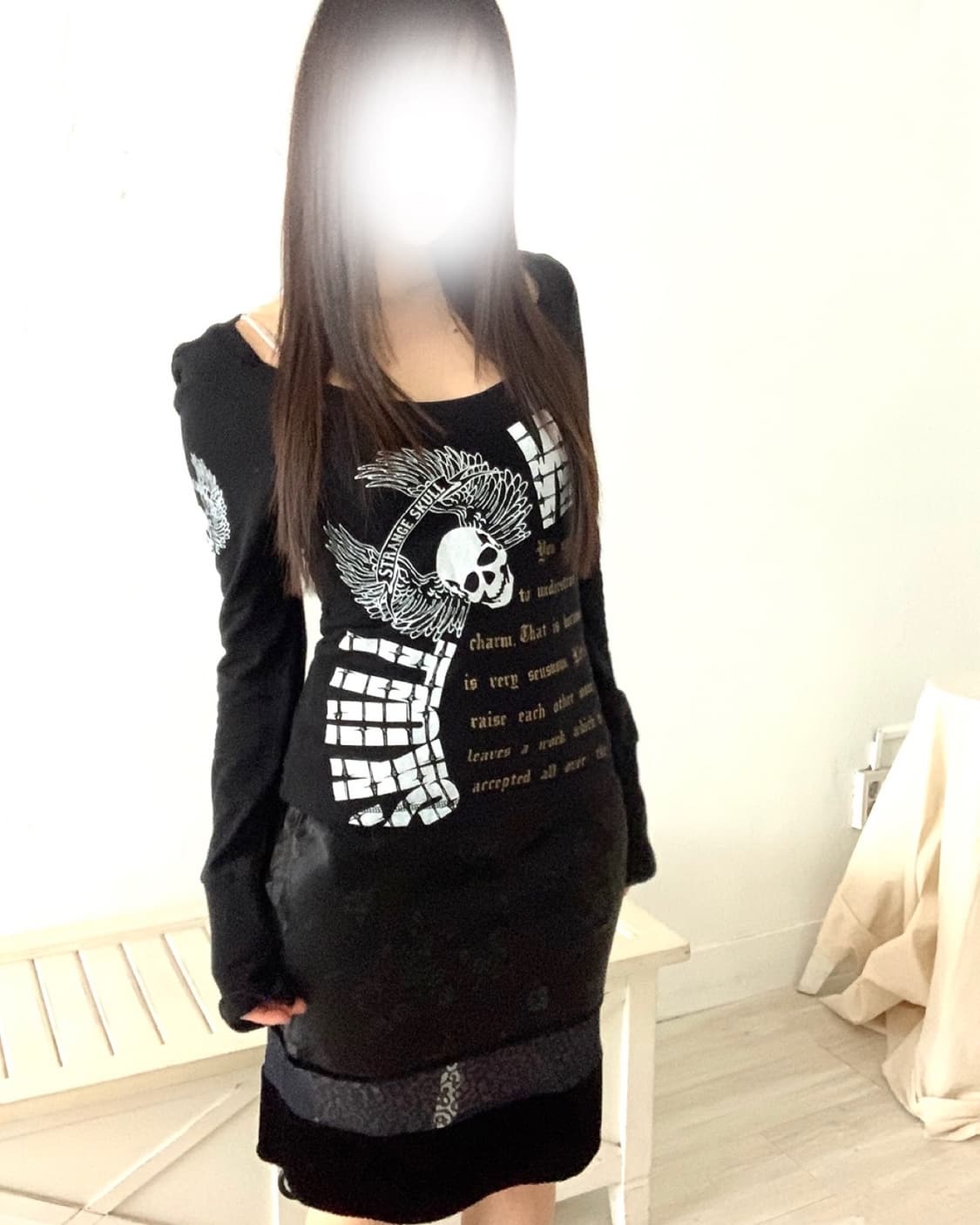 d.i.a skull print long-sleeve 상품이미지4