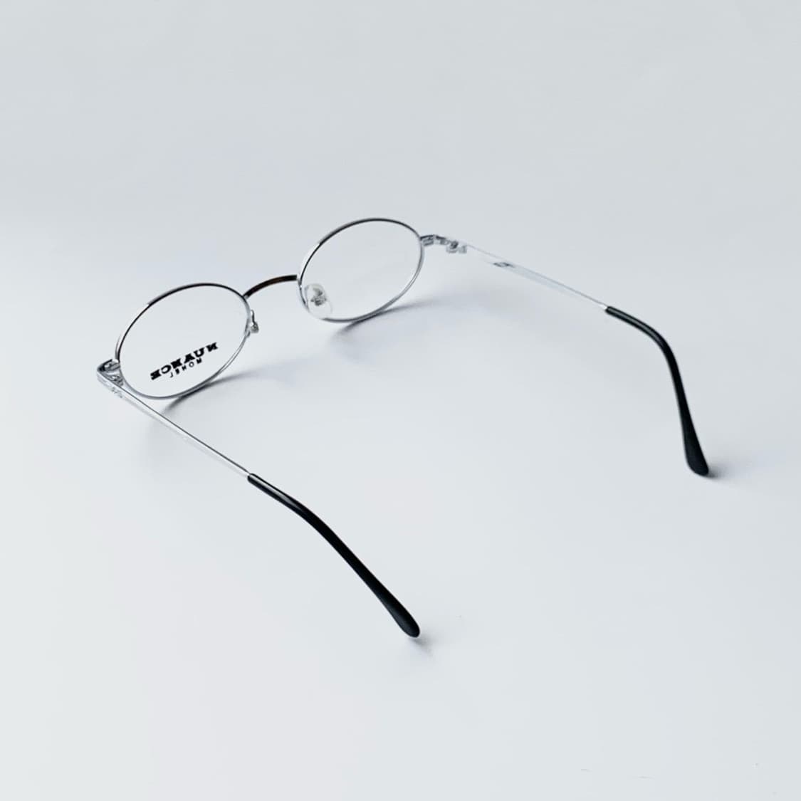 [픽키-697] 실버 메탈 풀프레임 안경 슬림 오벌 프레임 미니멀 상품이미지3