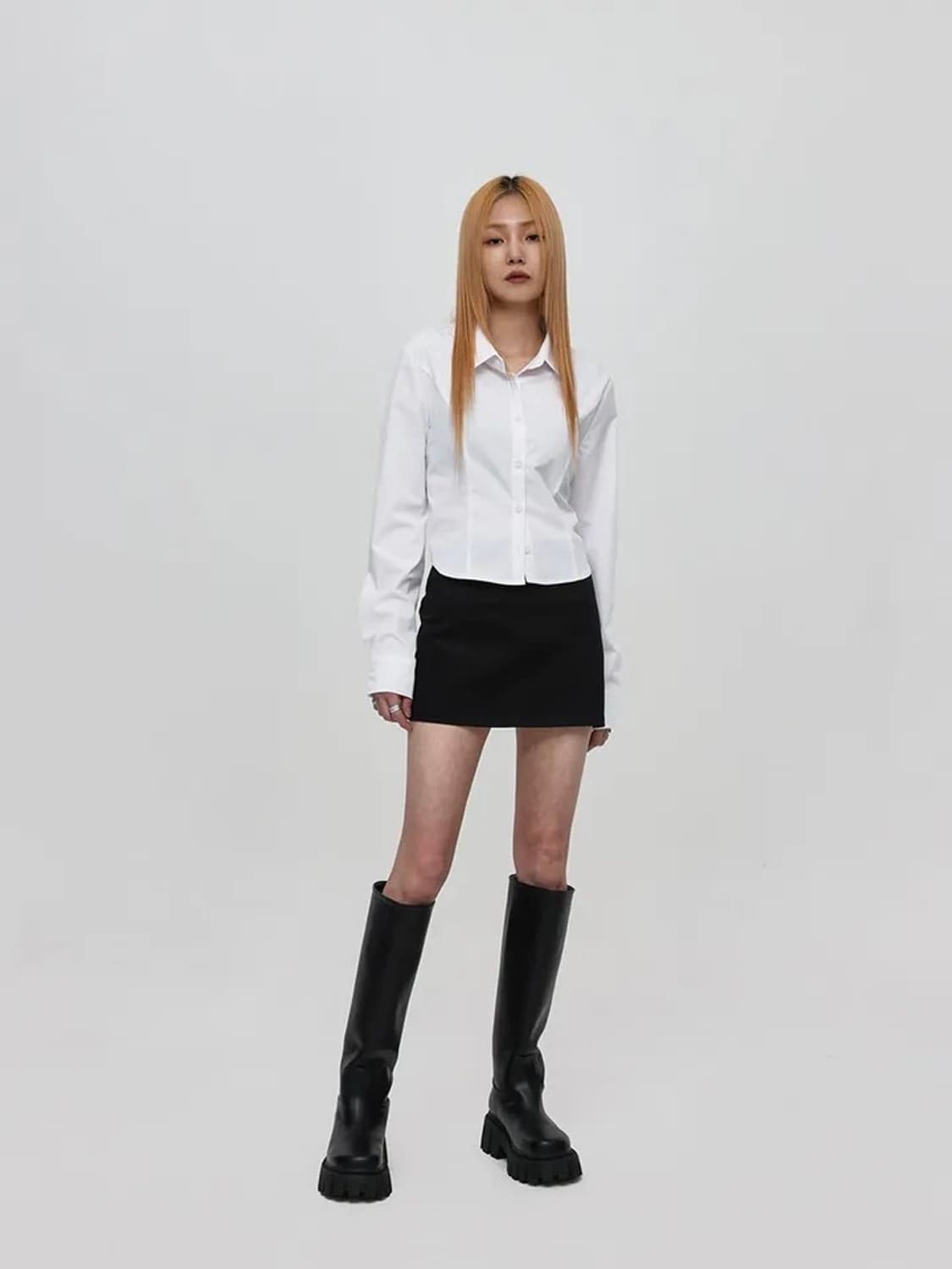 블랙업 샤큰 베이직 셔츠 상품이미지4