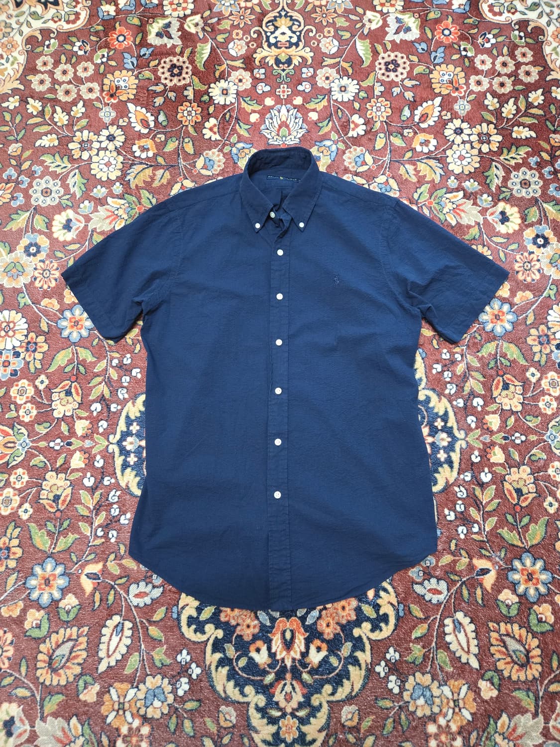 [M] 폴로 랄프로렌 시어서커 스트라이프 반팔 셔츠 상품이미지1