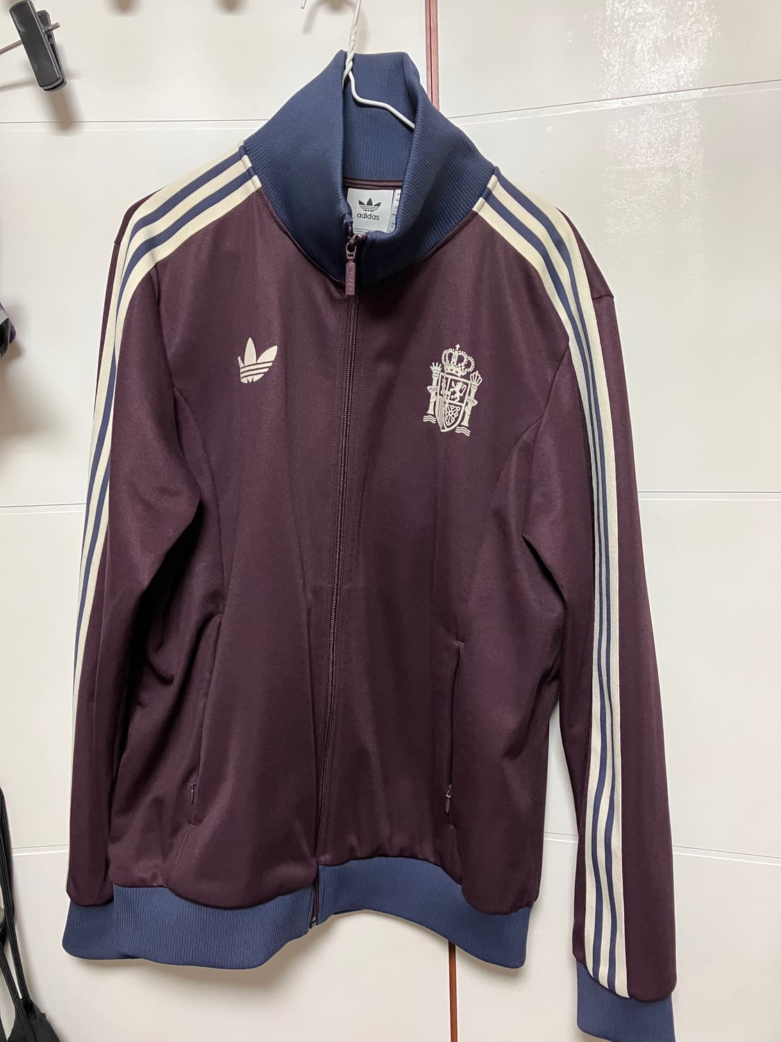아디다스 스페인 베켄바우어 트랙 자켓 쉐도우 마룬 상품이미지1