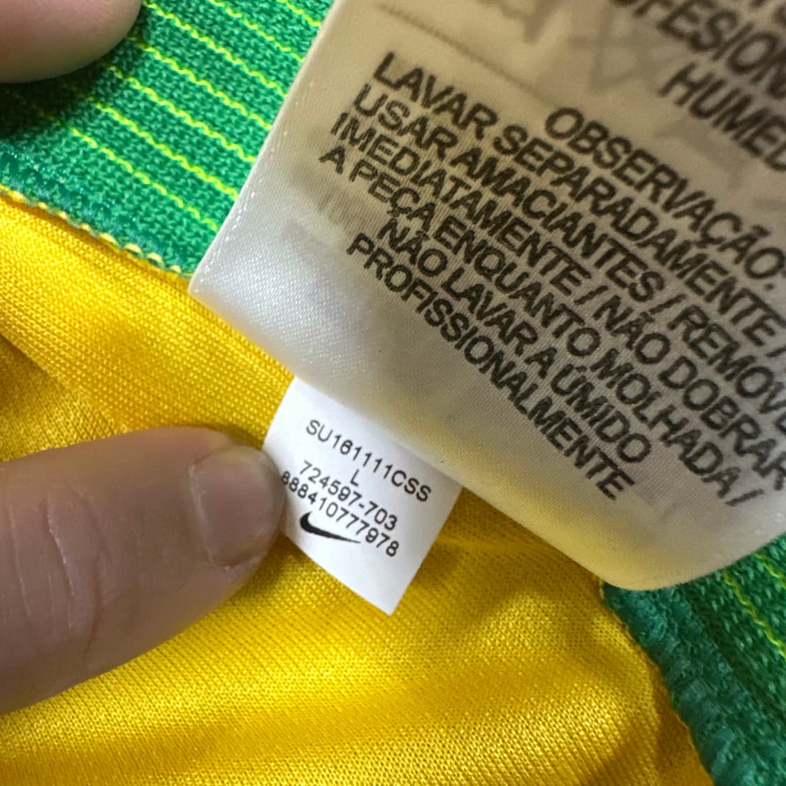 ✨ (바배) 나이키 2016 브라질 홈 축구 유니폼 져지 상품이미지5