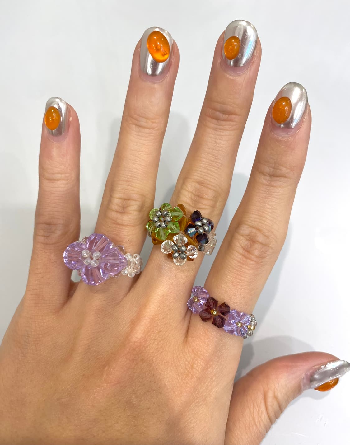 vintage beads ring💜 상품이미지5