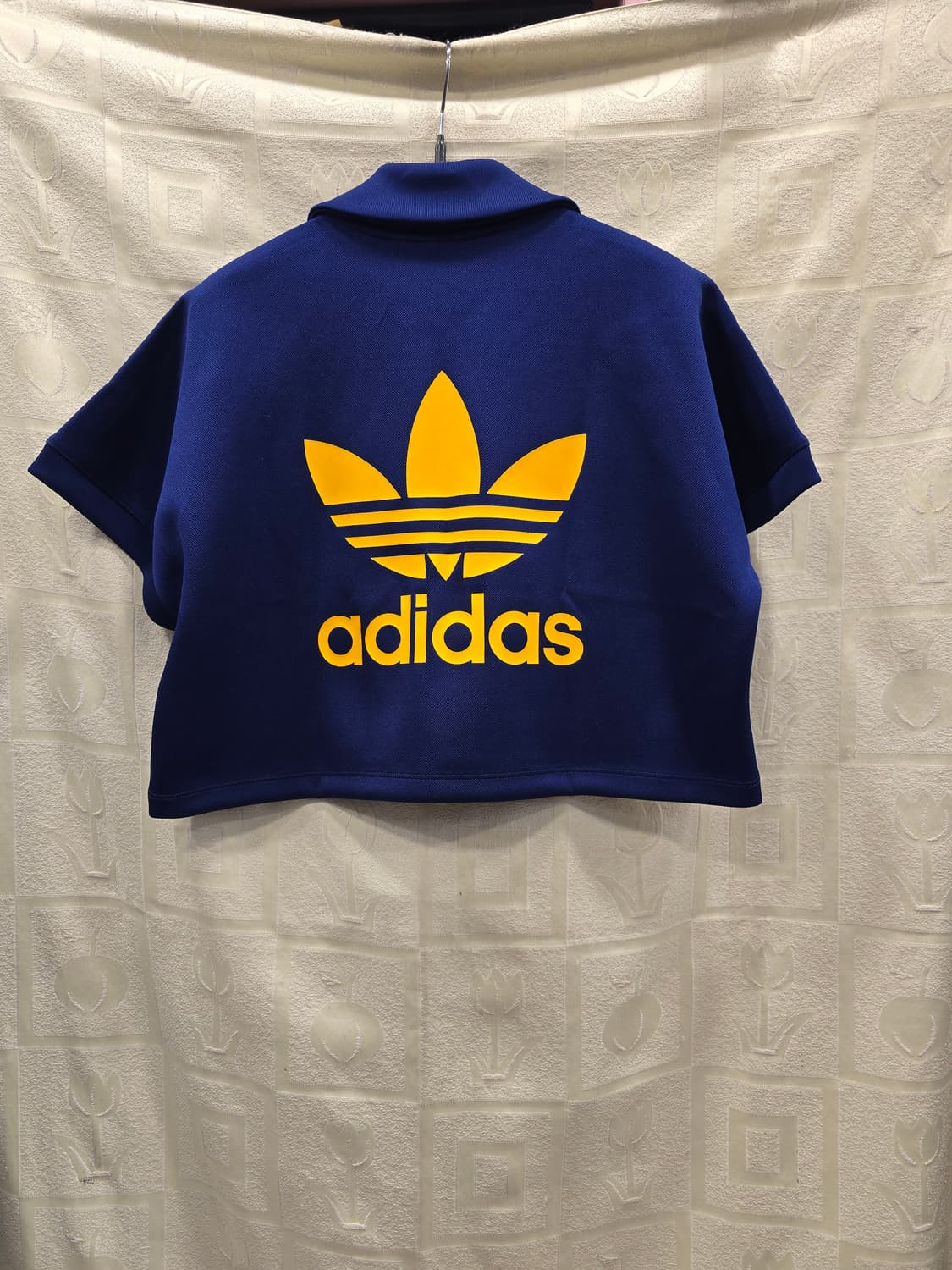 아디다스 크롭 카라티 네이비 XS-S 상품이미지7