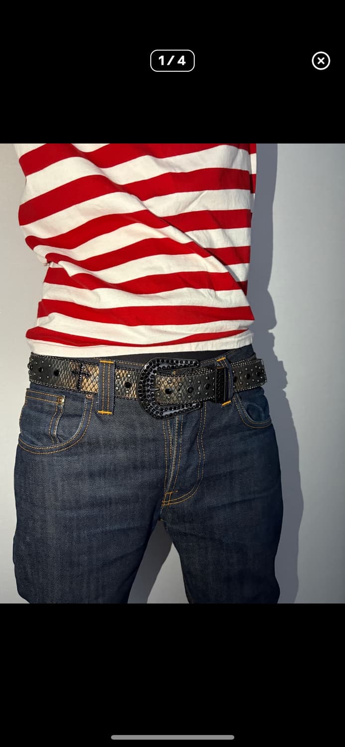 Black Python Belt 상품이미지1