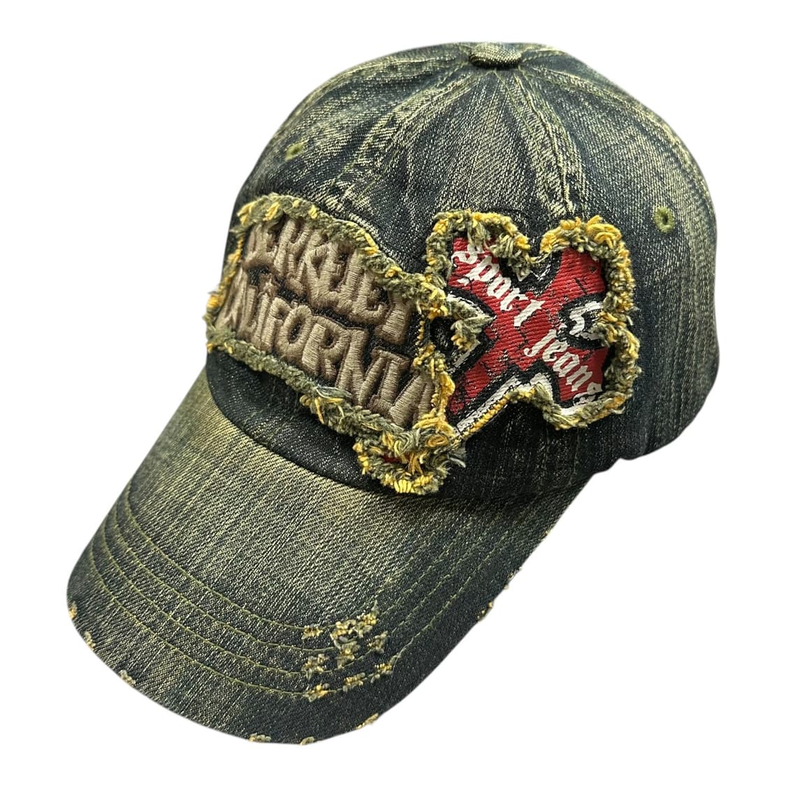 ✨ (바배) 빈티지 데님 크로스헤드 볼캡 모자  상품이미지1