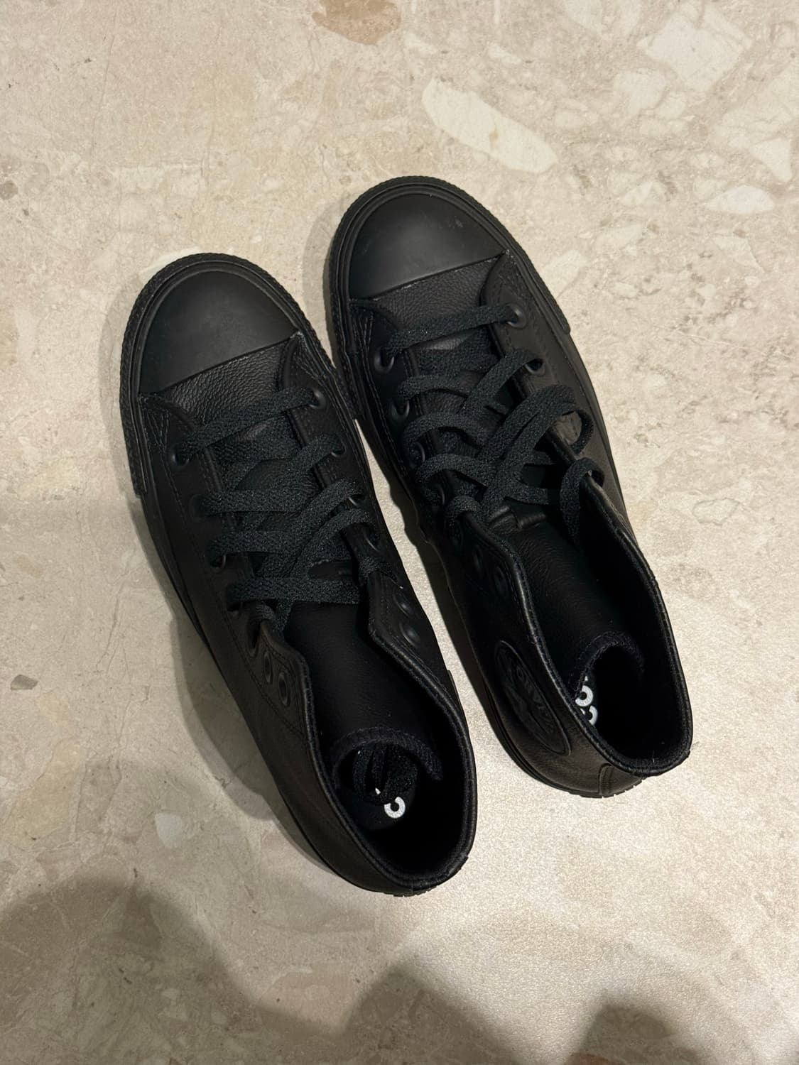 컨버스 척테일러 올스타 레더 하이 블랙 상품이미지1