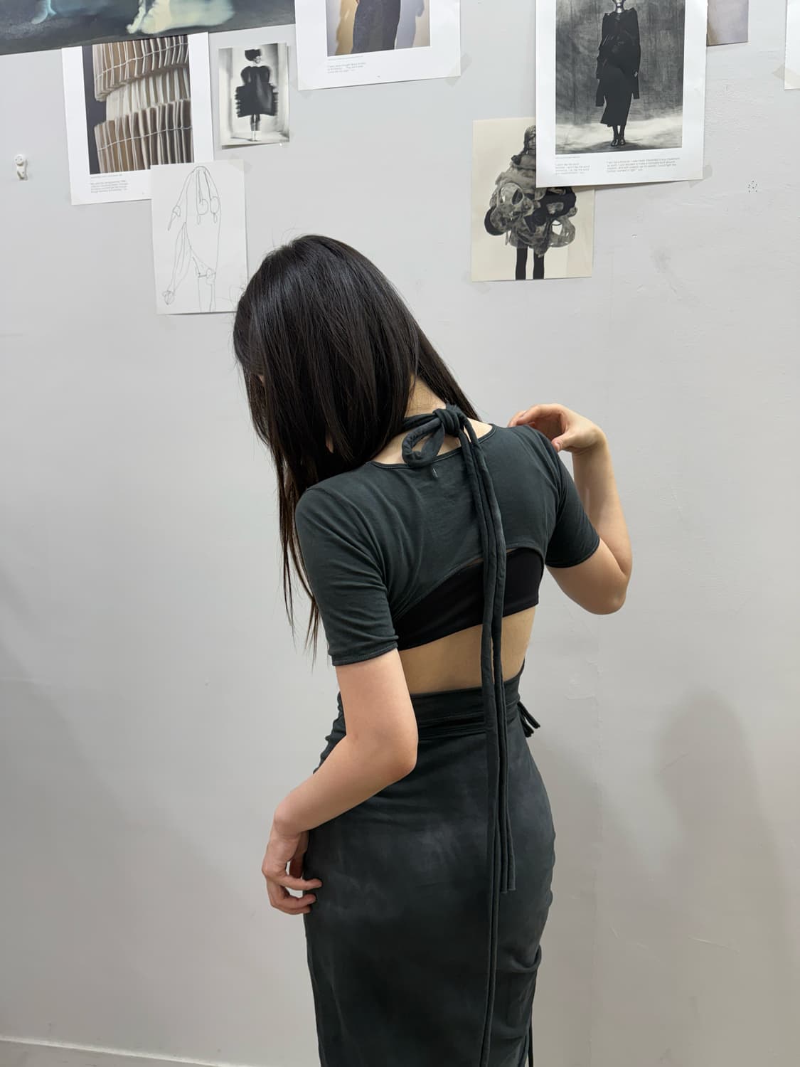 혜인서 마크라메 슬리브 드레스 상품이미지7