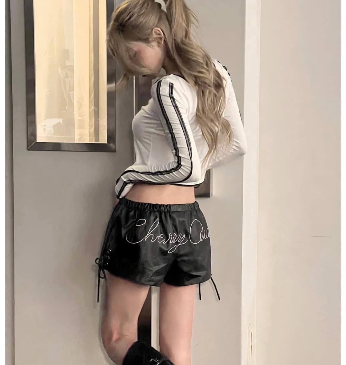 체리퀴리 레터링 팬츠 2사이즈 상품이미지1