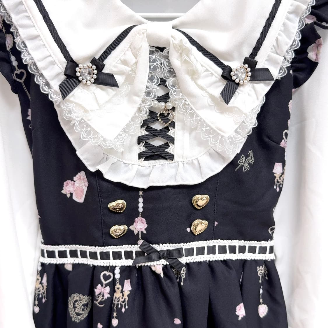 lizlisa 리즈리사 로맨틱 코스메틱 셋업 블랙 양산형 지뢰계 일브 상품이미지5