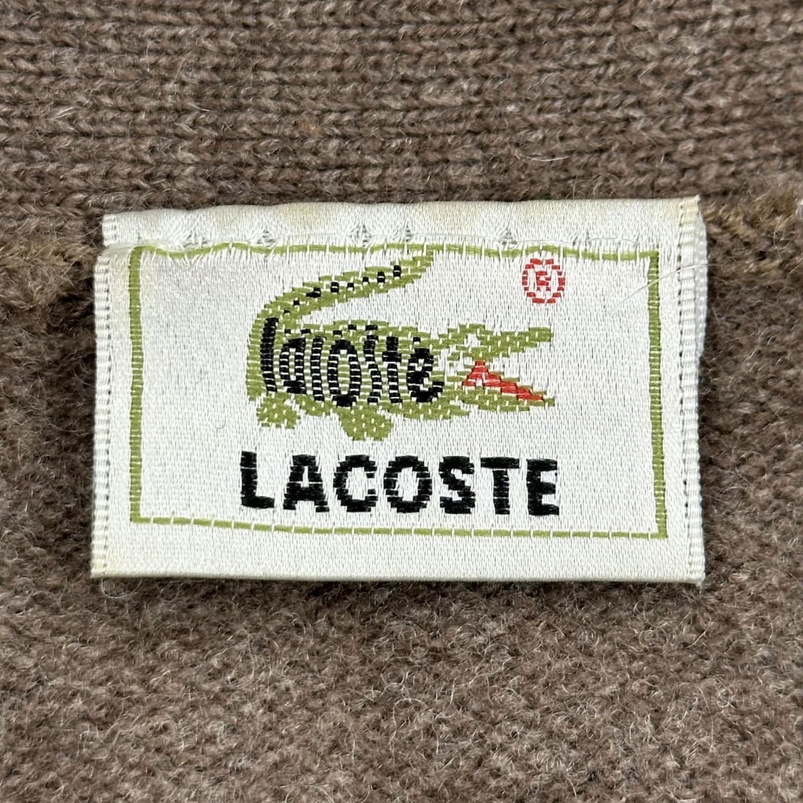 라코스테 크록 브라운 니트 가디건 (S) 상품이미지5