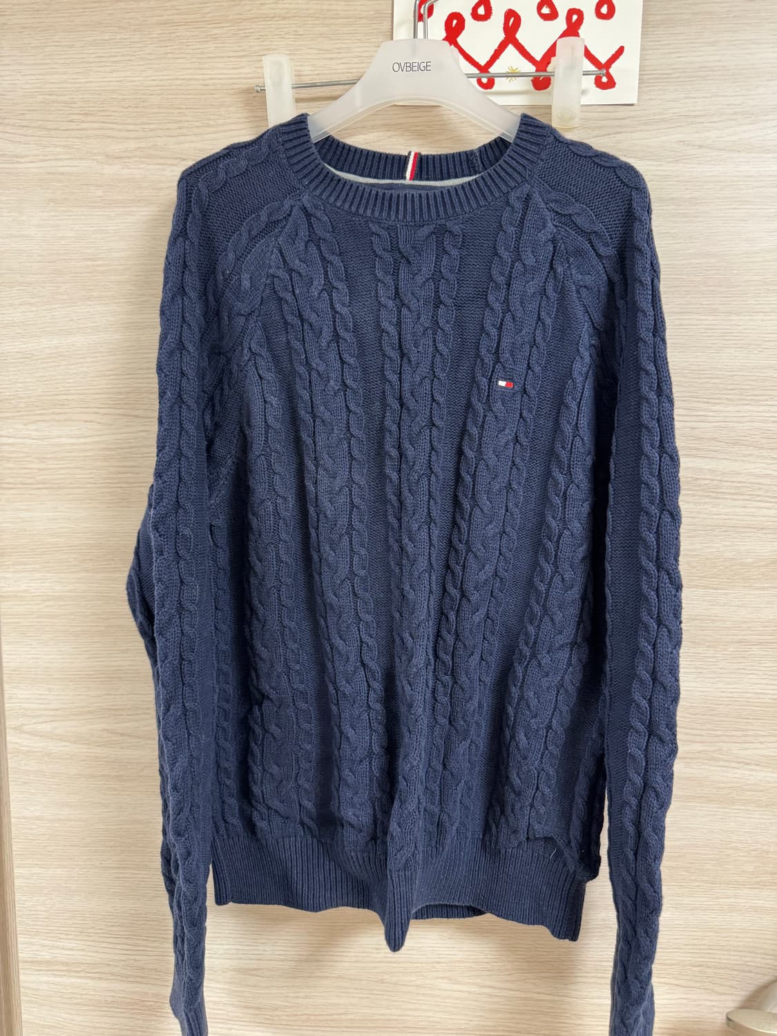 타미힐피거 케이블 니트 네이비 상품이미지1