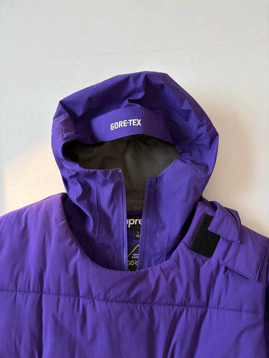 슈프림 투인원 고어텍스 쉘 + 윈드스토퍼 베스트 퍼플 L팔아요 상품이미지2