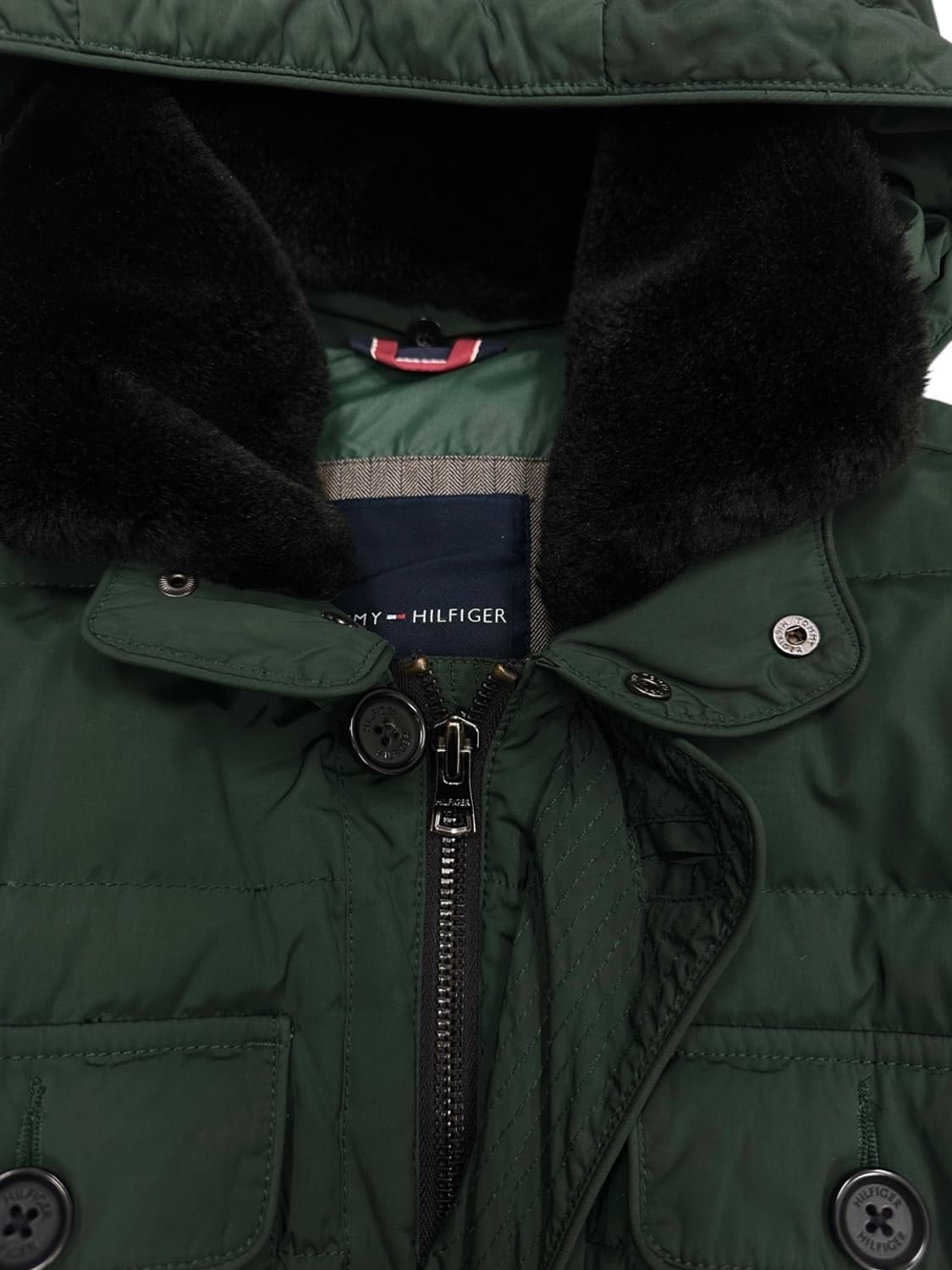 타미힐피거 구스다운 패딩 그린 (M~L) 상품이미지3