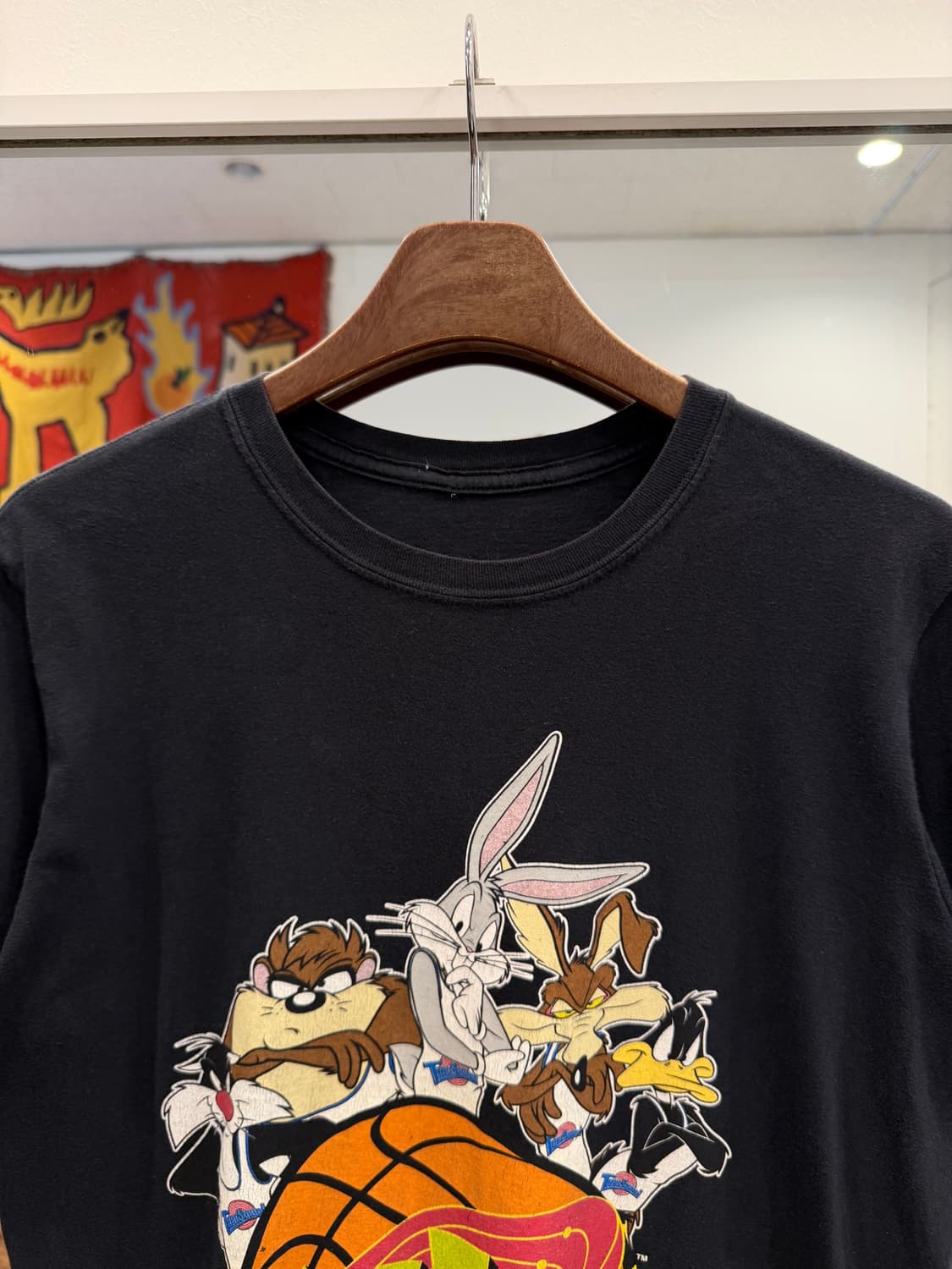 Vtg 빈티지 루니툰즈 스페이스 잼 카툰 반팔 티셔츠 상품이미지3