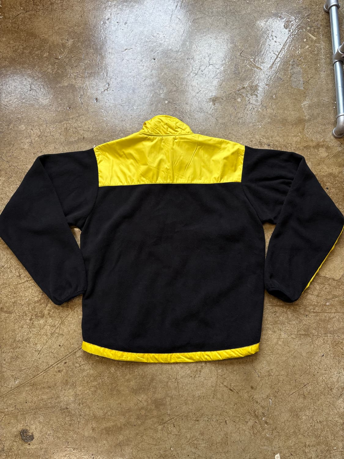 Nylaus 블랙 나일론 배색 플리스 상품이미지5