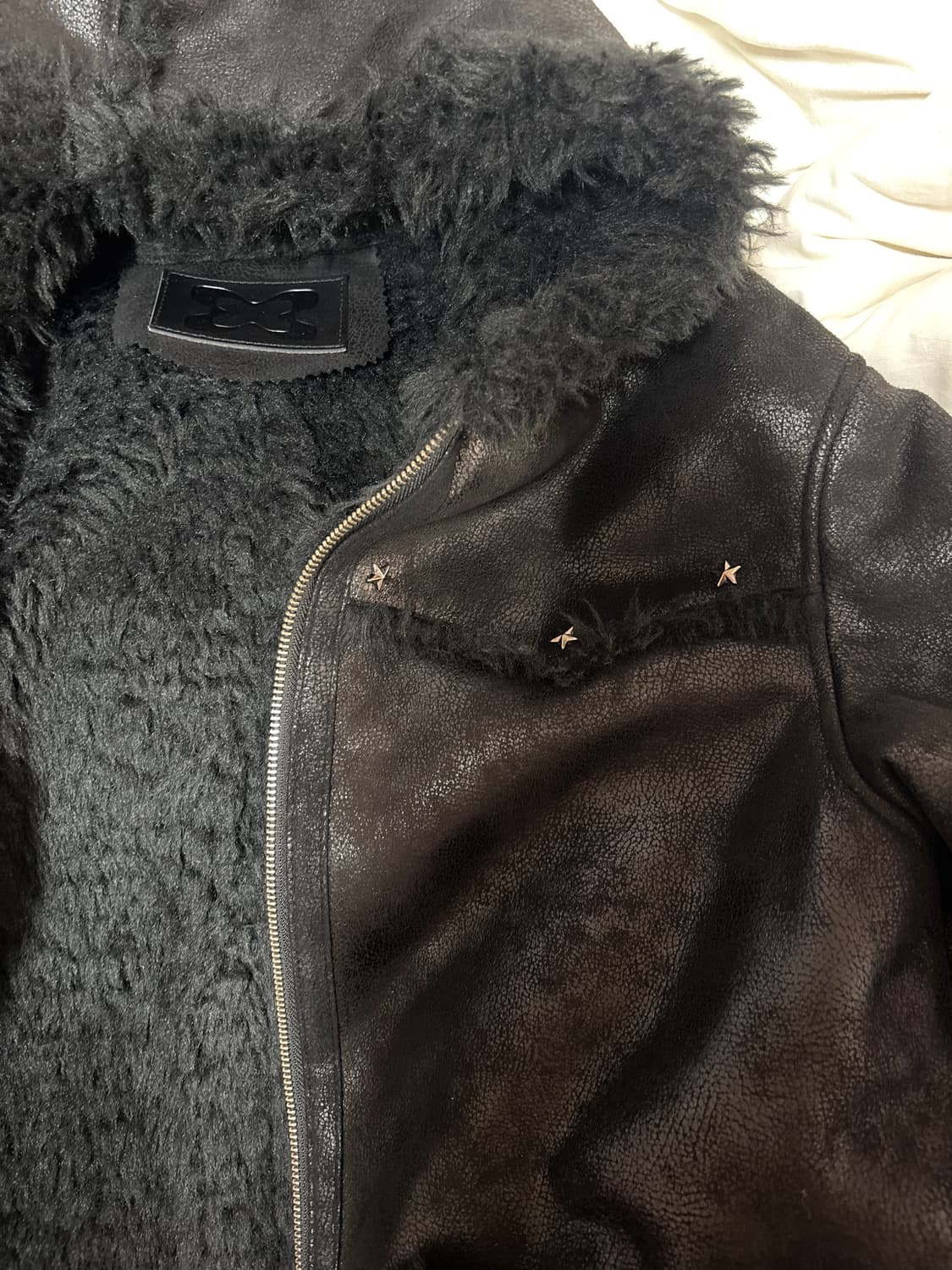 셋업이엑스이 후드 무스탕 자켓 상품이미지4