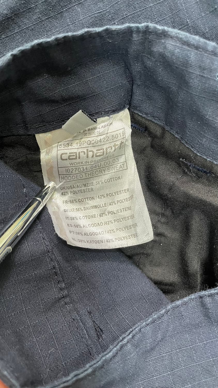 칼하트 네이비 카고 팬츠 상품이미지4