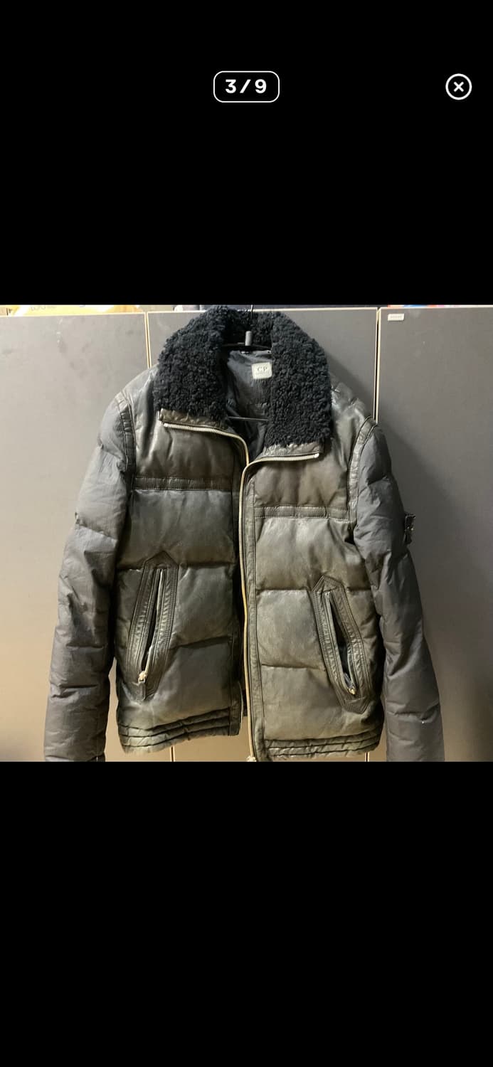 C.P 씨피컴퍼니 퀼팅 레더 자켓 상품이미지3