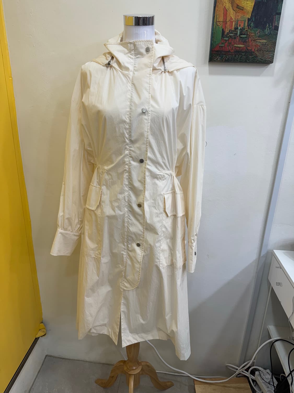vtg 어라운드유어 롱 후드 바람막이 코트 상품이미지1