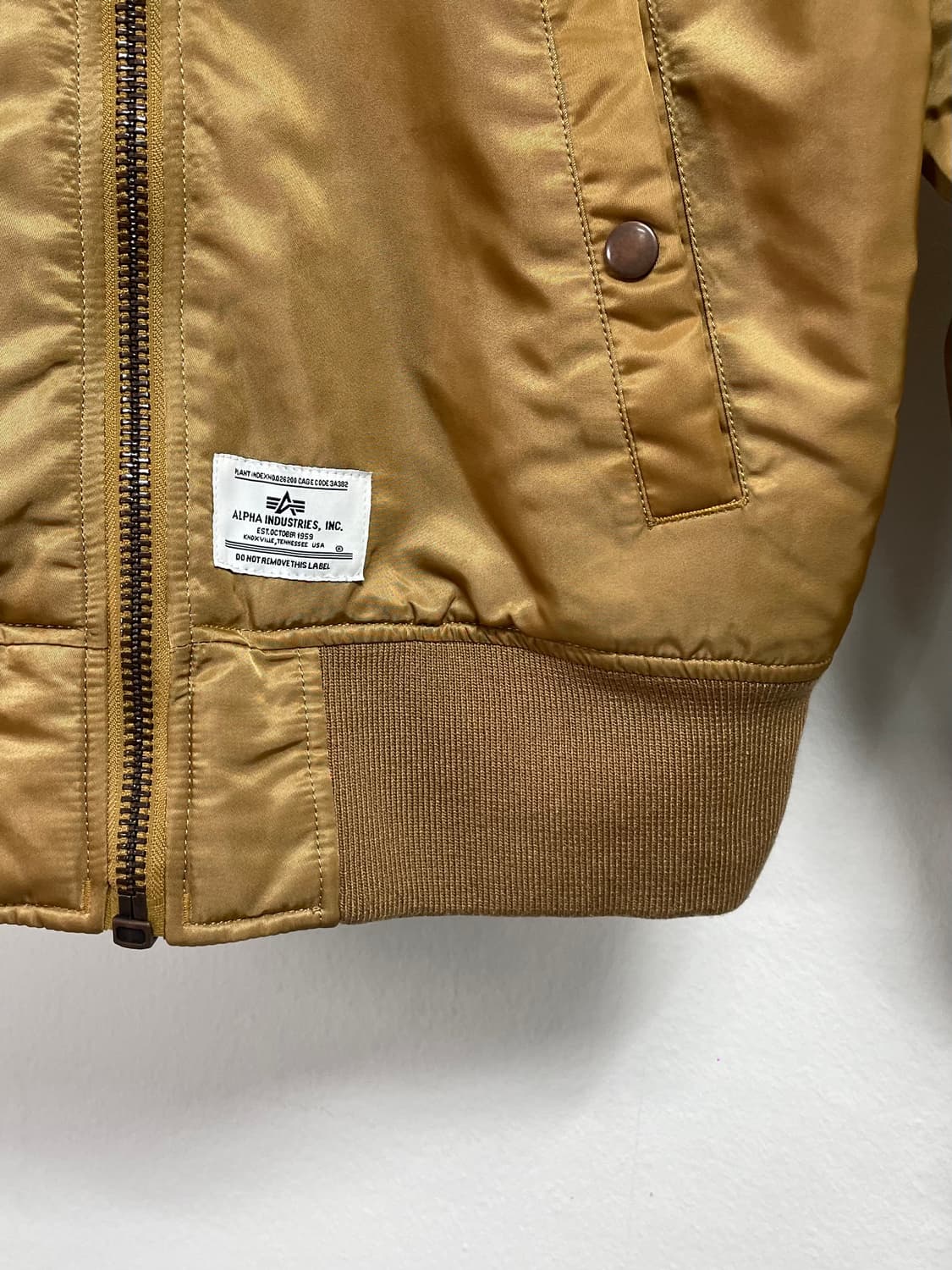 알파인더스트리 베이지 MA-1 항공점퍼 (on.509) 상품이미지5