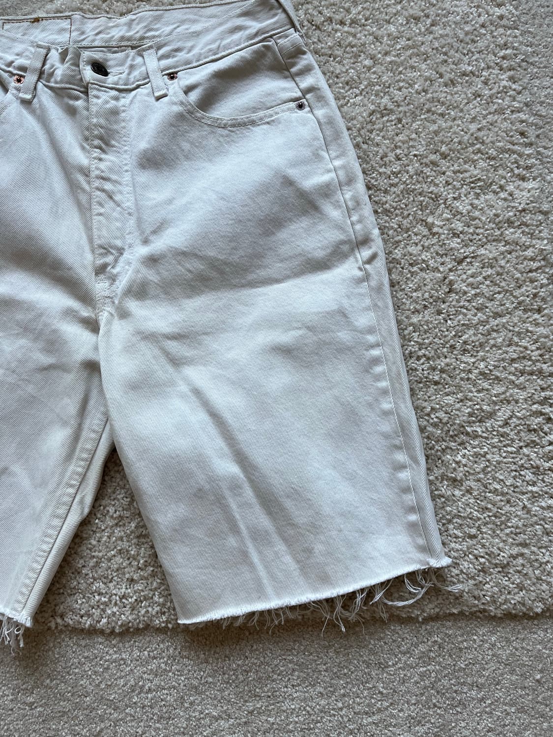 90s Levi's 881 오렌지탭 커팅 데님 쇼츠 (28-29) 상품이미지3