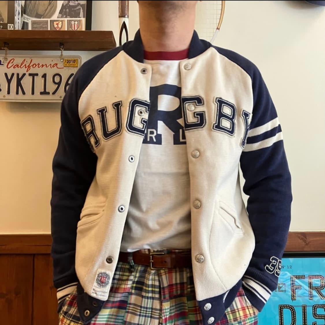 럭비 랄프로렌 리버시블 바시티 자켓 상품이미지8