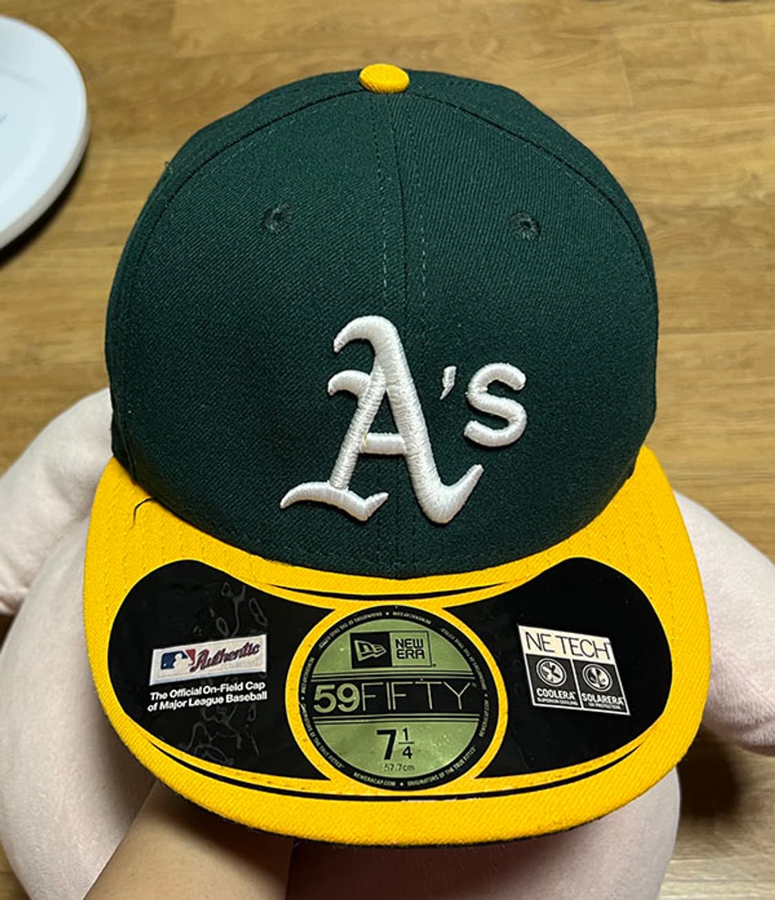 뉴에라 59FIFTY 오클랜드 애슬레틱스 피티드캡 다크그린 57.7cm 상품이미지1