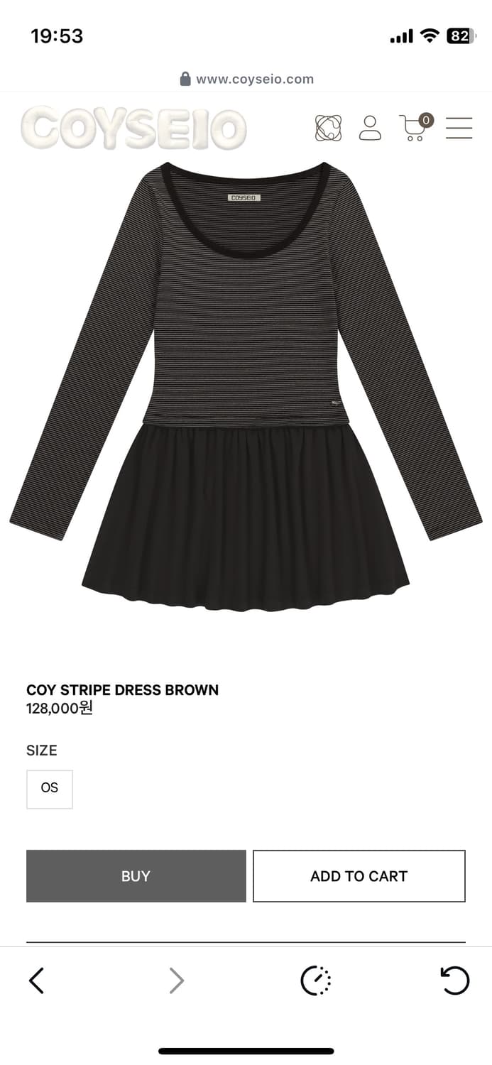 코이세이오 스트라이프 원피스 상품이미지1