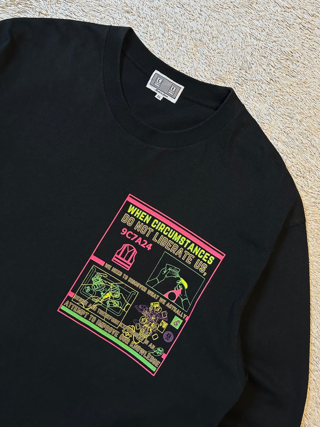카브엠트 Cav Empt Circumstances 롱슬리브 긴팔 블랙 상품이미지2