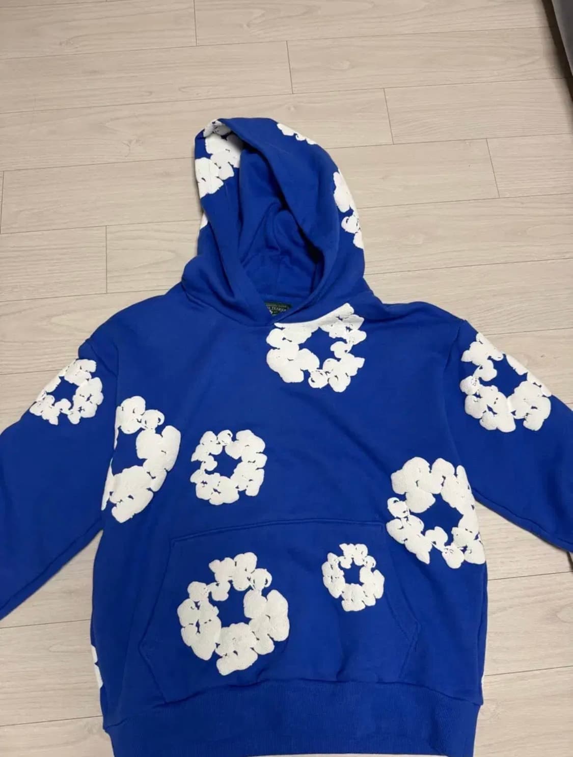 데님티어스 블루 후드티 m 판매/교신 상품이미지1