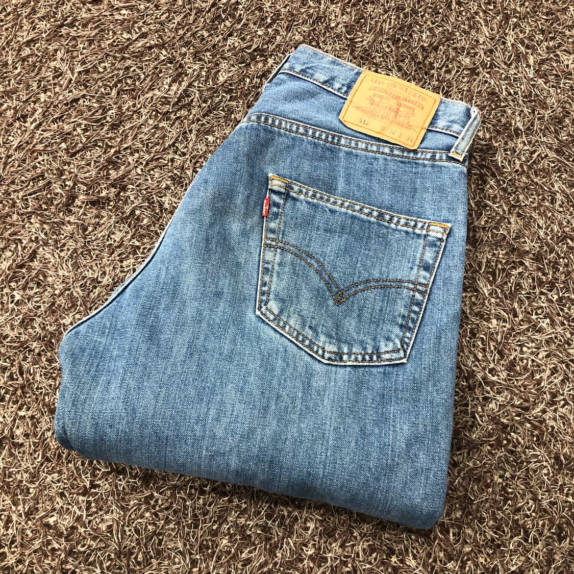 리바이스 512 워싱 데님 팬츠 상품이미지1