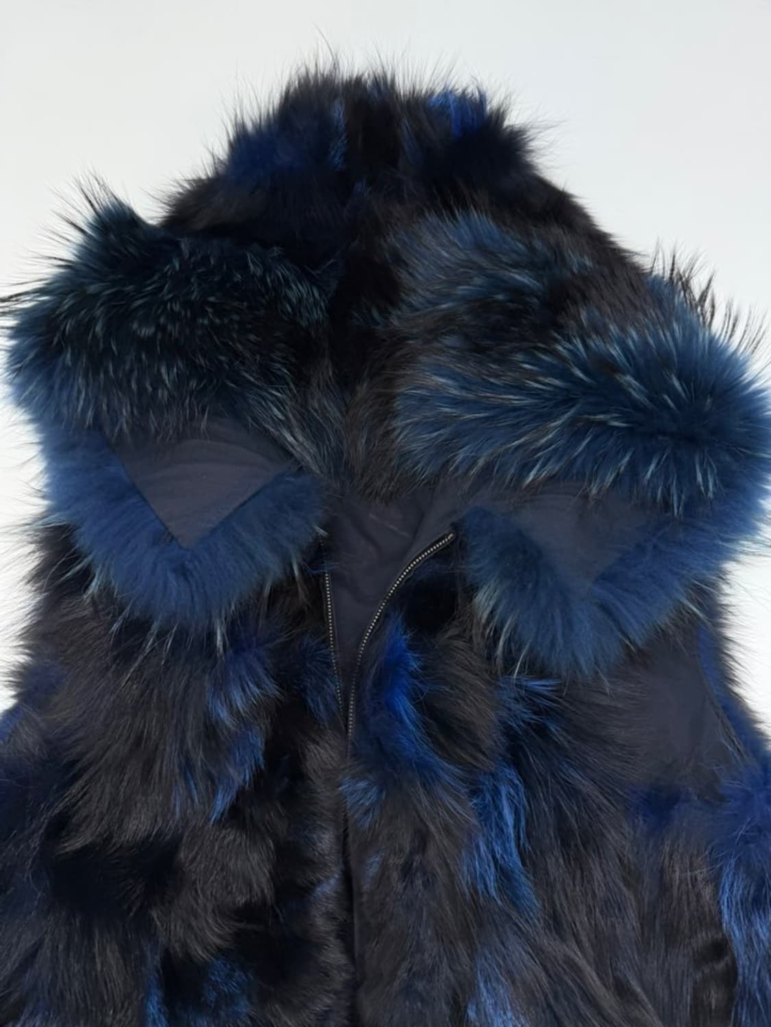 VTG FOX & RACCOON FUR HOOD VEST 상품이미지2