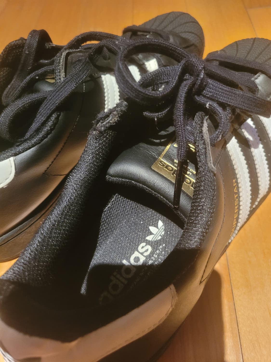 아디다스 슈퍼스타 블랙 290 상품이미지5