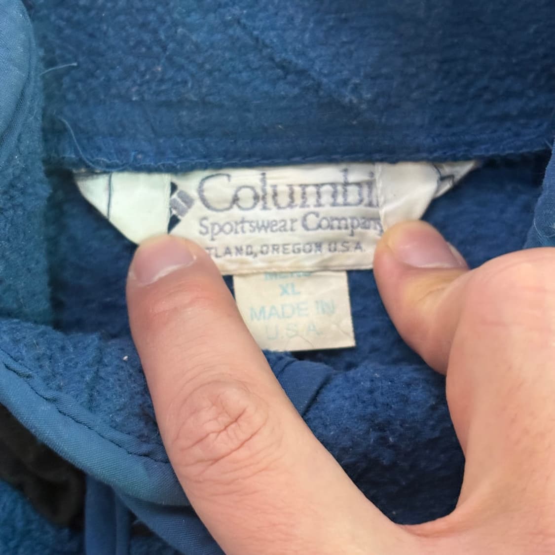 90s USA 🇺🇸 콜롬비아 플리스 신칠라 스냅티 풀오버 상품이미지4