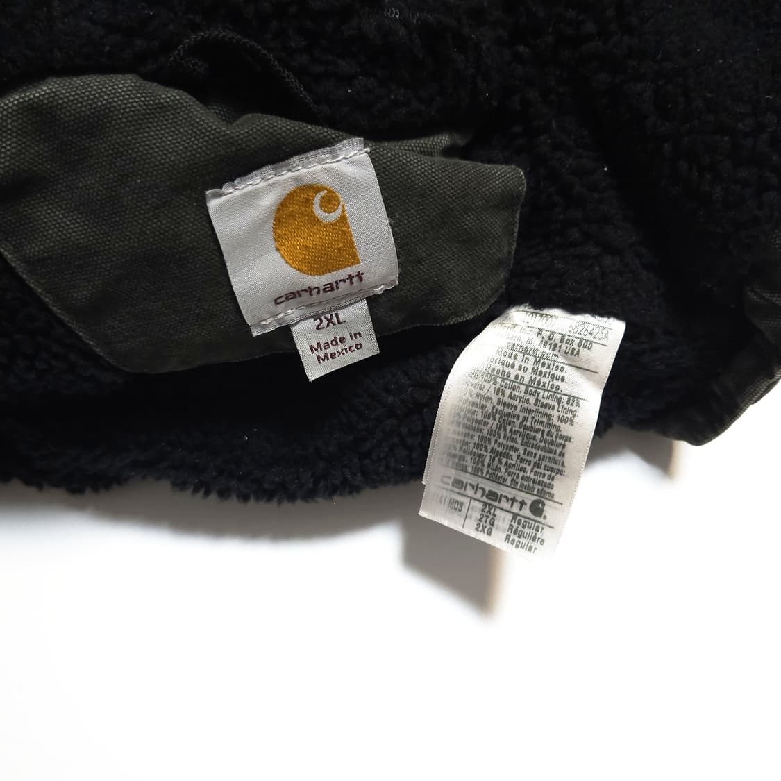 칼하트 J141 샌드스톤 덕 시에라 워크 자켓 모스 상품이미지10