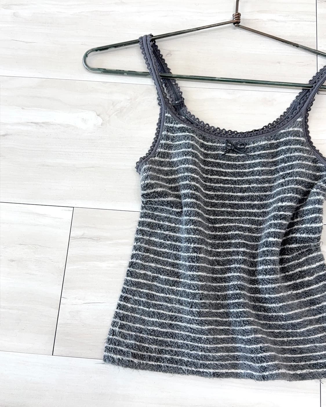 Gray Terry Striped Sleeveless 상품이미지8