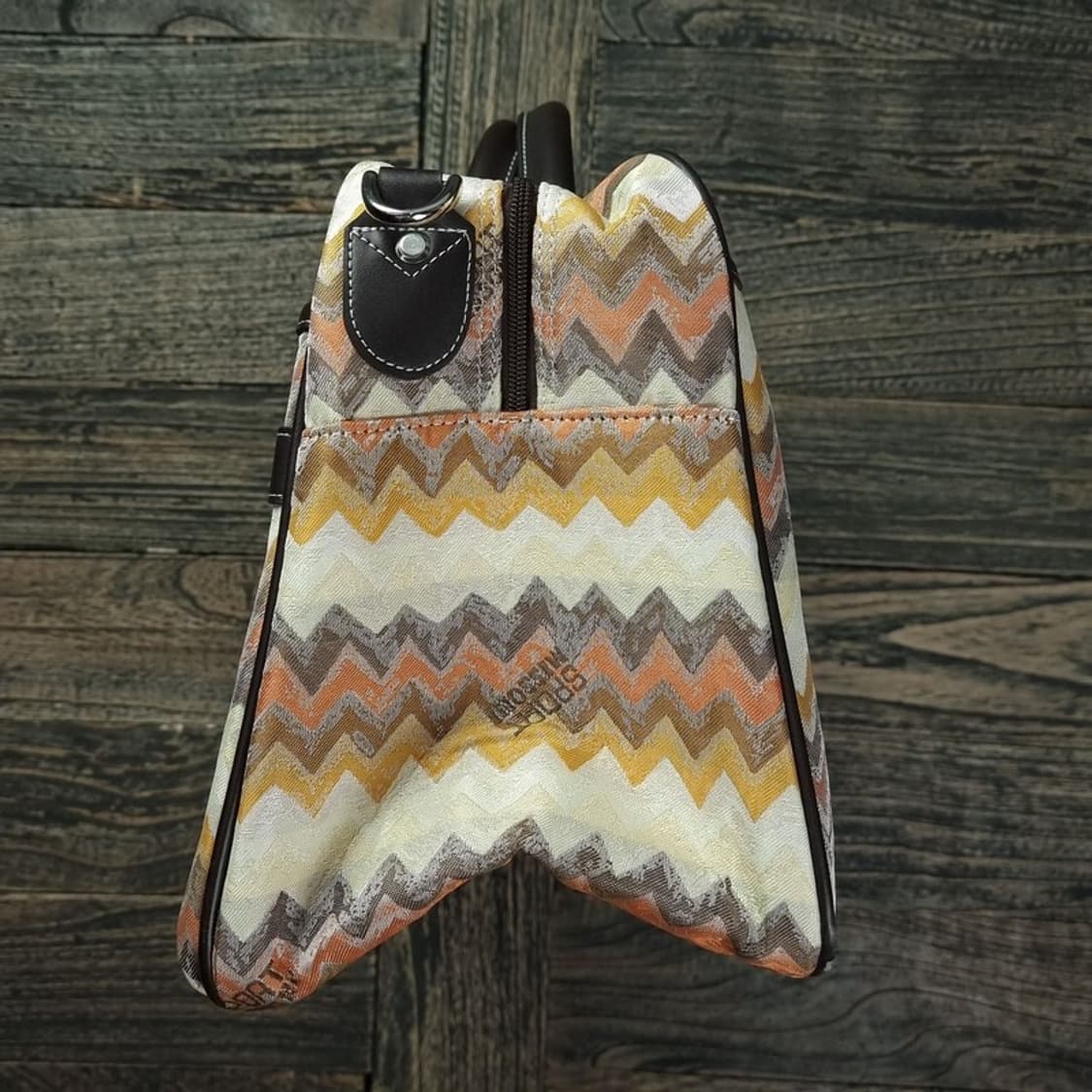 [미쏘니] 에스닉 기하학 패턴 보스턴 토트백 P01216 상품이미지4