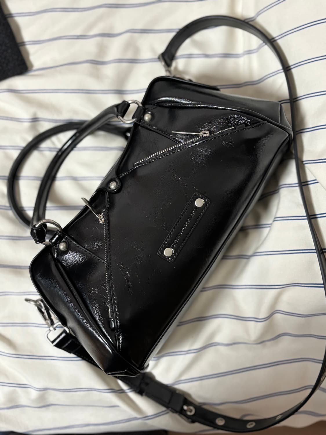 Faux Leather Mini M.O.S Bag 상품이미지5