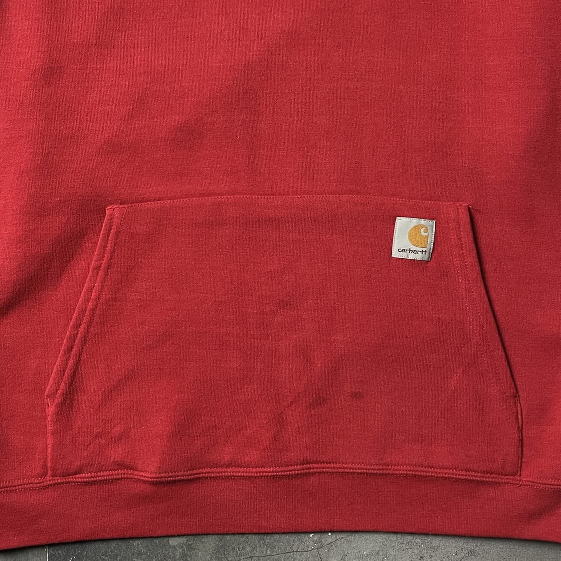 CARHARTT 칼하트 레드 하프집업 기모 후드티 A00950 상품이미지4