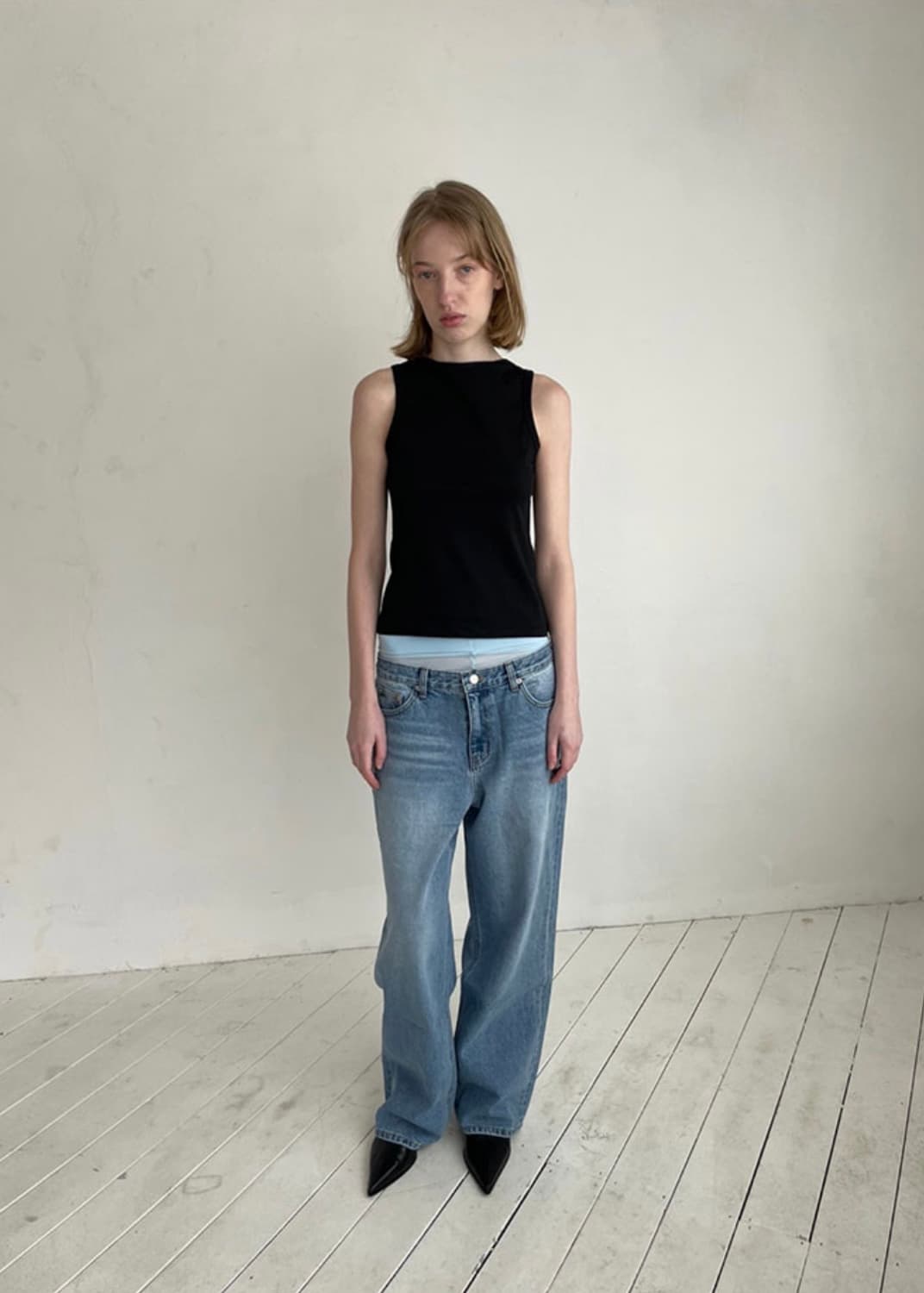 repos Low Rise Denim Pants Light Blue 상품이미지1
