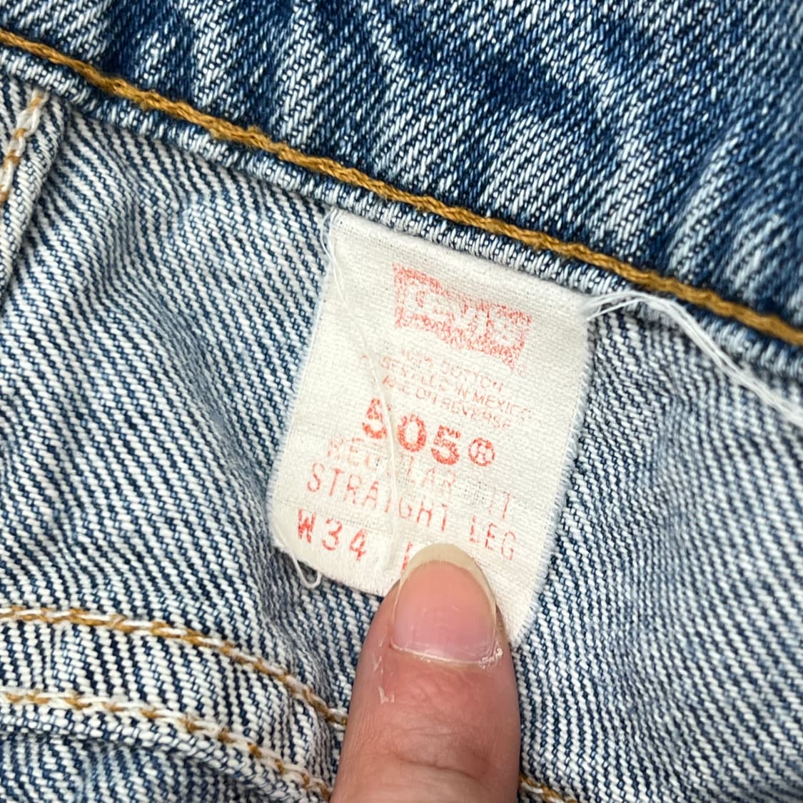 리바이스 오렌지탭 505 데님 팬츠 r2582 상품이미지7