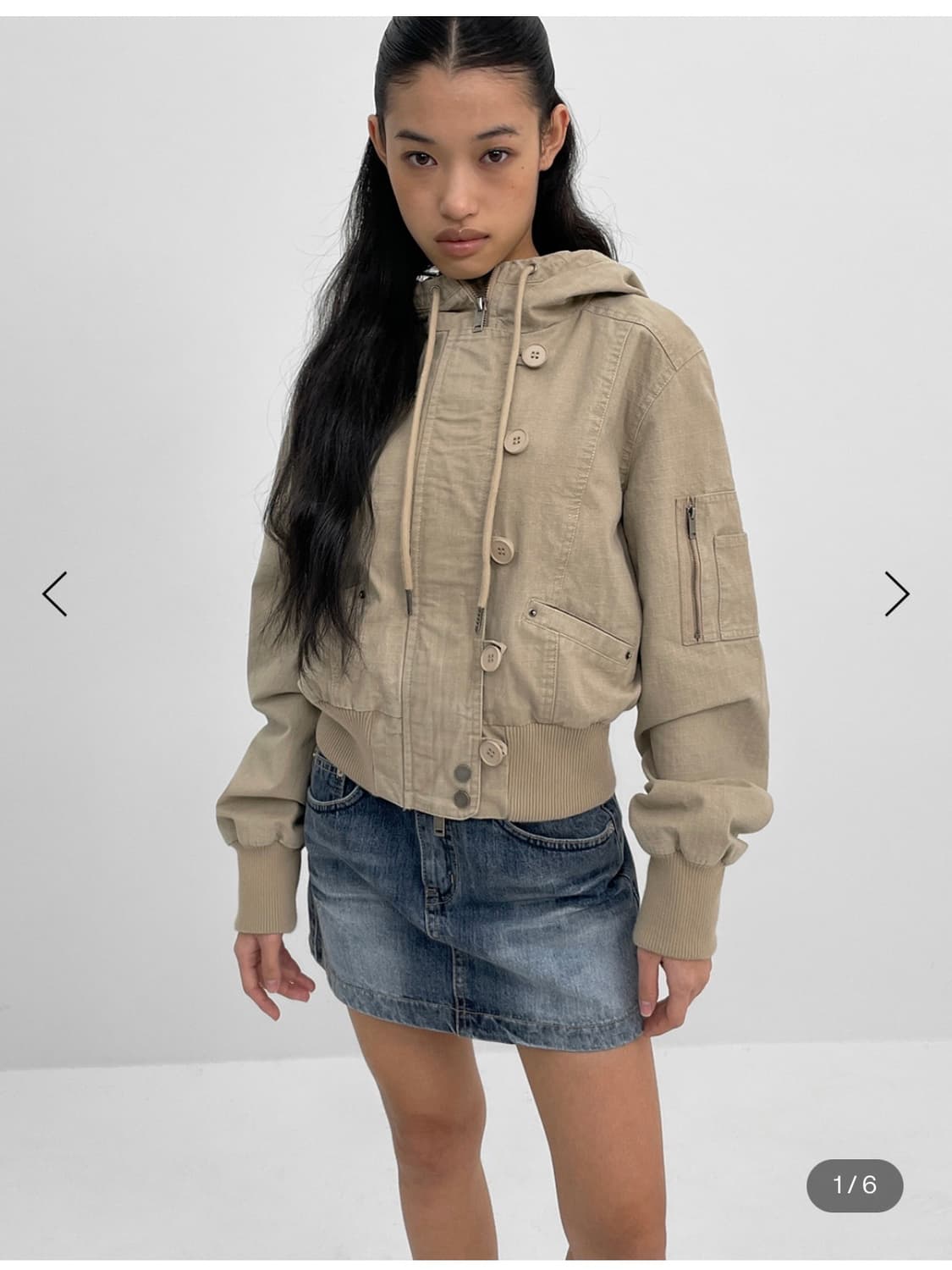 블랙업 26ss 젠쥬 코튼 워싱 후드점퍼 상품이미지3