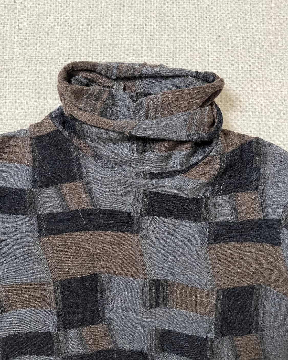 요지야마모토 자가드 터틀넥 니트 yohji yamamoto Y’s  상품이미지8