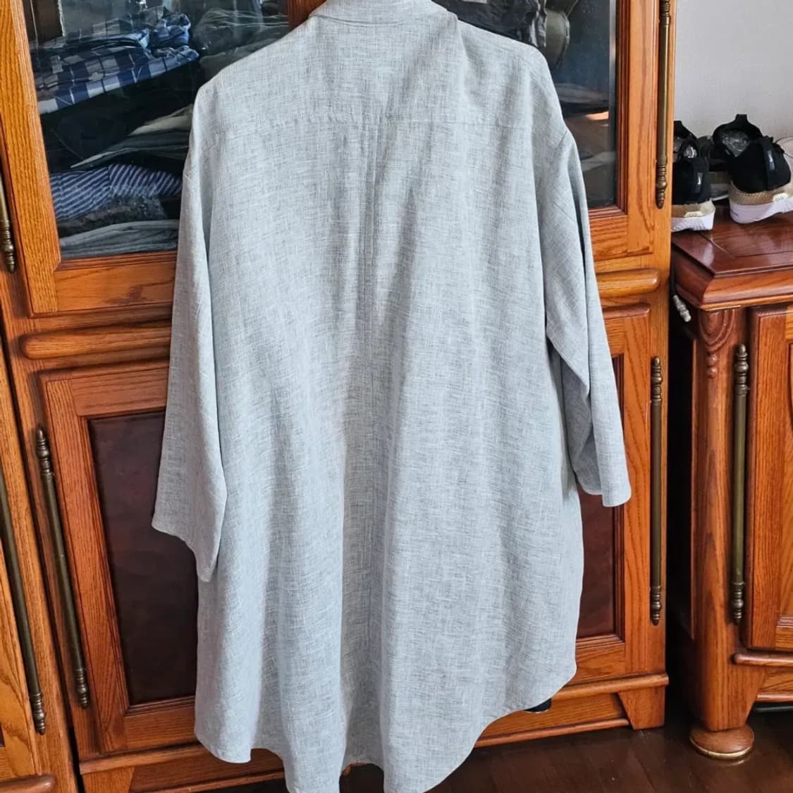 정품)36/MM6 마르지엘라 롱셔츠 원피스 블라우스 오버핏 상품이미지2