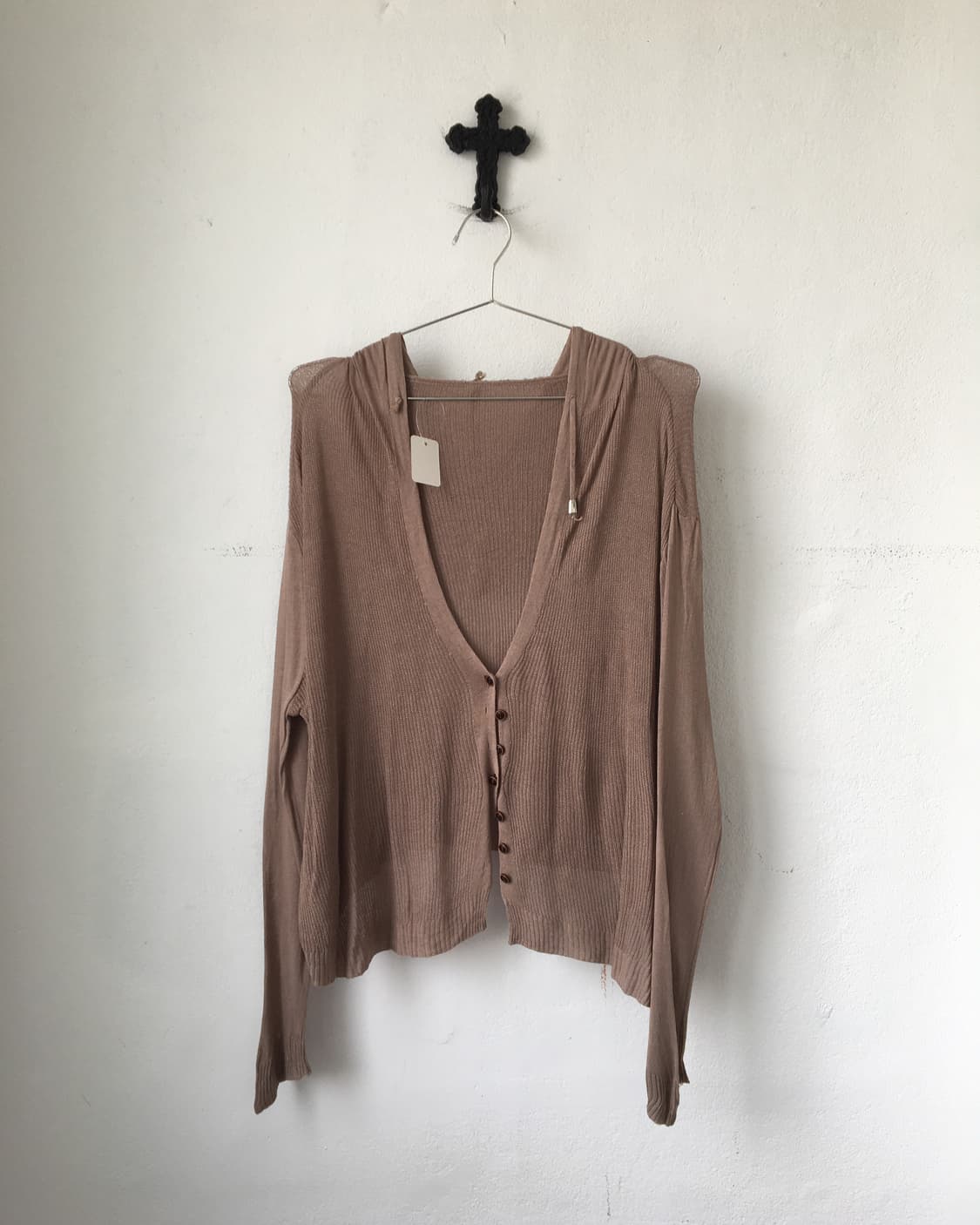 Hood knit cardigan 상품이미지2