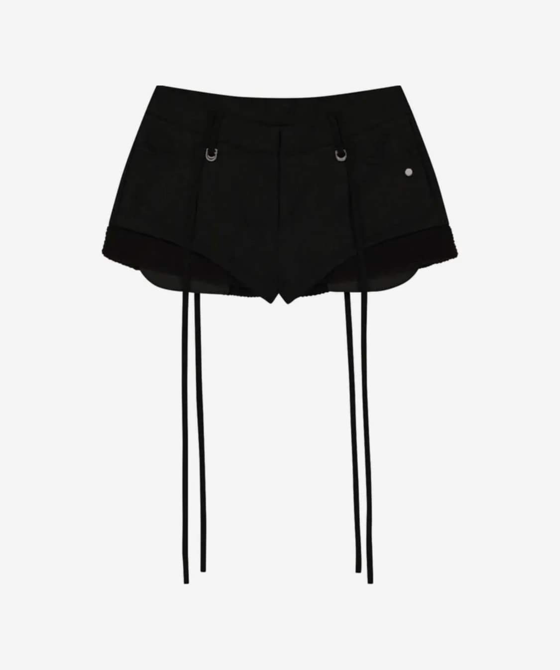 오호스 마이크로 울 쇼츠 숏 팬츠 블랙 상품이미지1