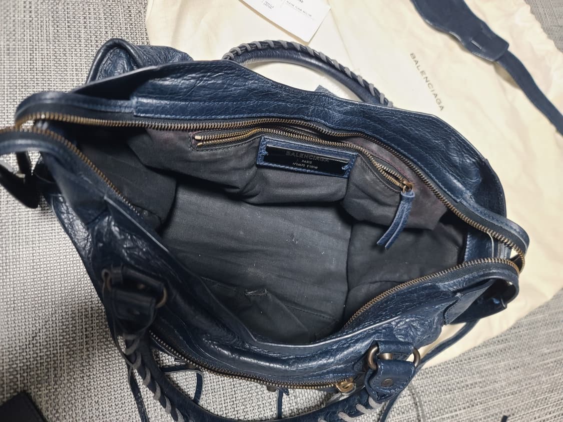 발렌시아가 모터백 미디움 숄더백 시티백 네이비 상품이미지7